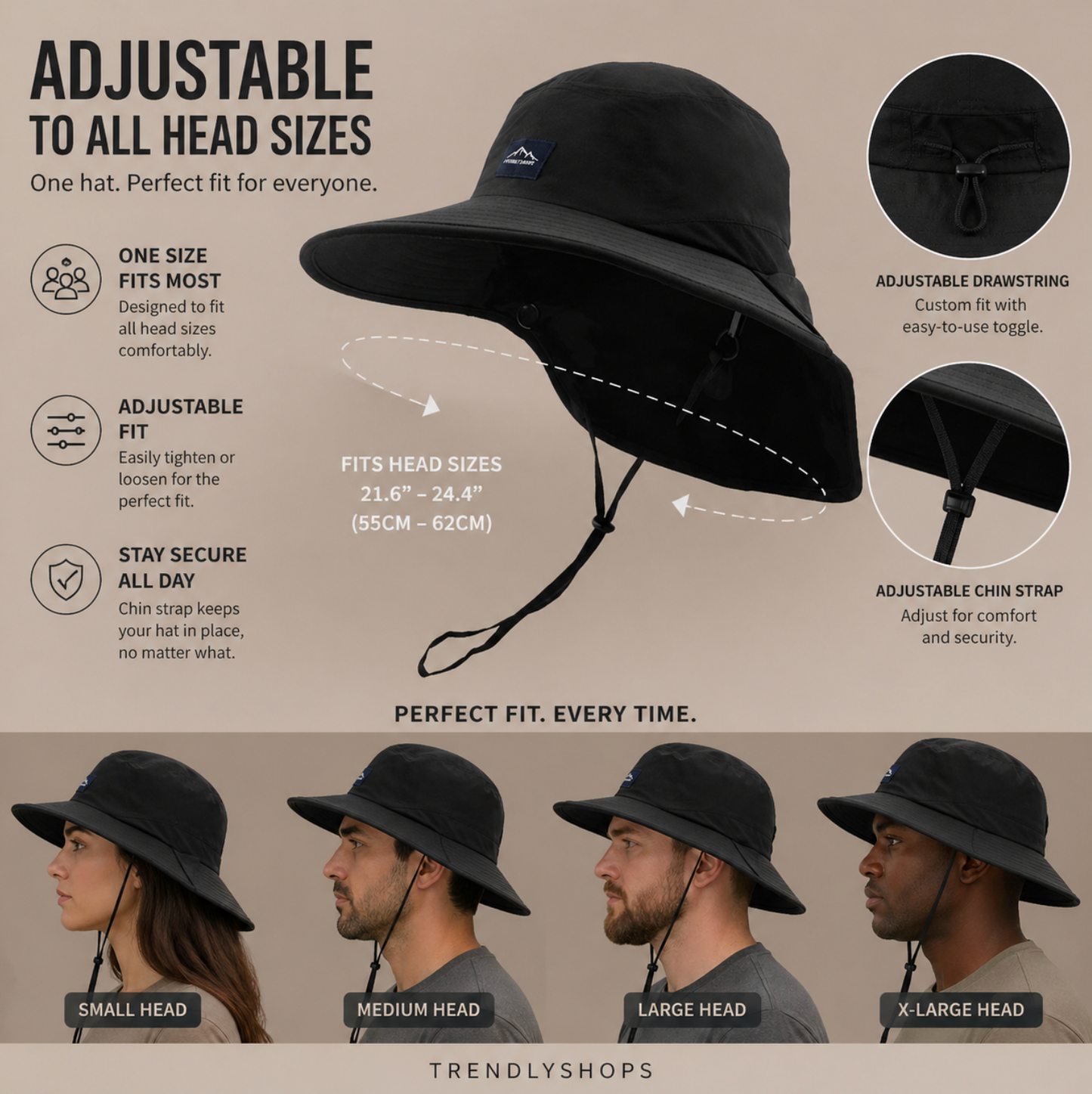 TrendlyShops™ UPF 50+ UV Protection Hat